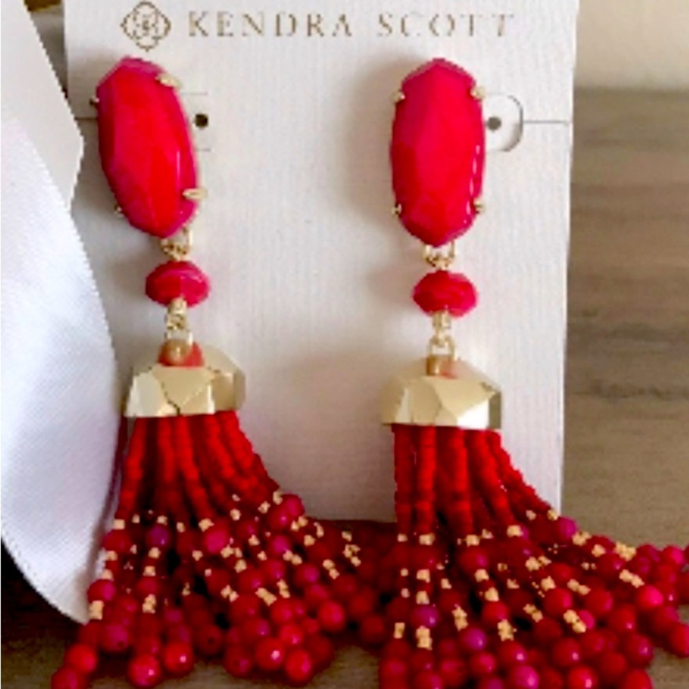 Kendra Scott drop tassel earrings